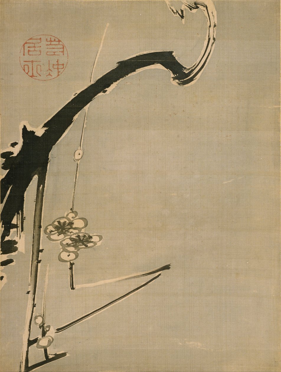 Plum Blossoms - Jakuchu, Ito (1716-1800) - XVIII wiek - Akwarela i tusz na papierze - 34,8x26,2 - Suntory Museum of Art autorstwa Ito Jakuchu