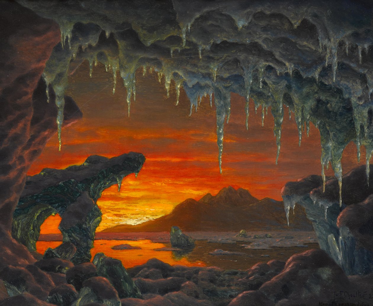 Wzór na wystrój jaskini arktycznej autorstwa Ivan Fedorovich Choultse