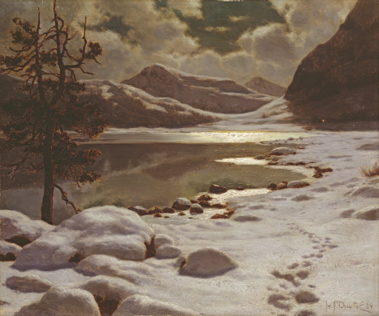 Światło księżyca w zimie autorstwa Ivan Fedorovich Choultse