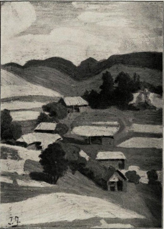 Wioska w rogu Bohinj autorstwa Ivan Grohar