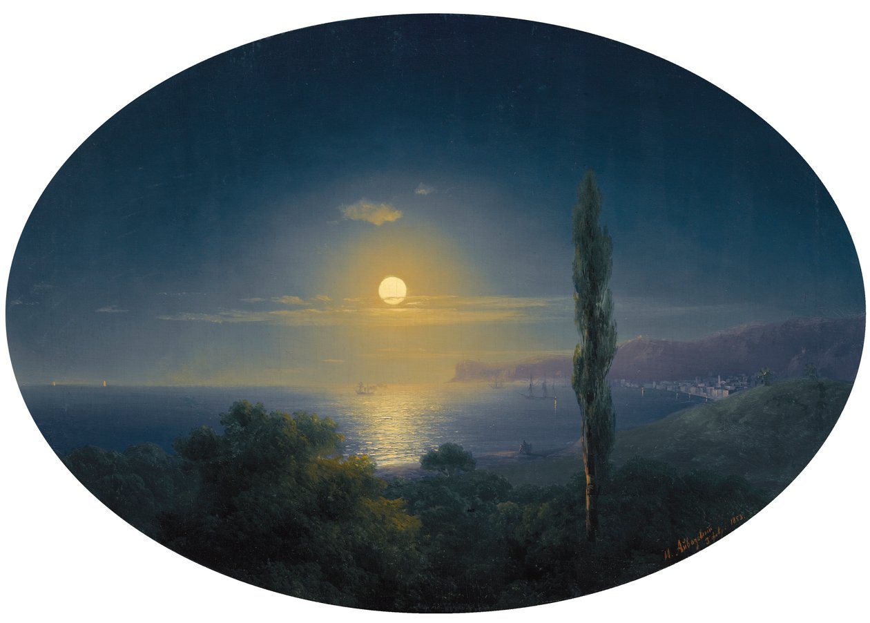 Krymskie wybrzeże przy świetle księżyca autorstwa Ivan Konstantinovich Aivazovsky
