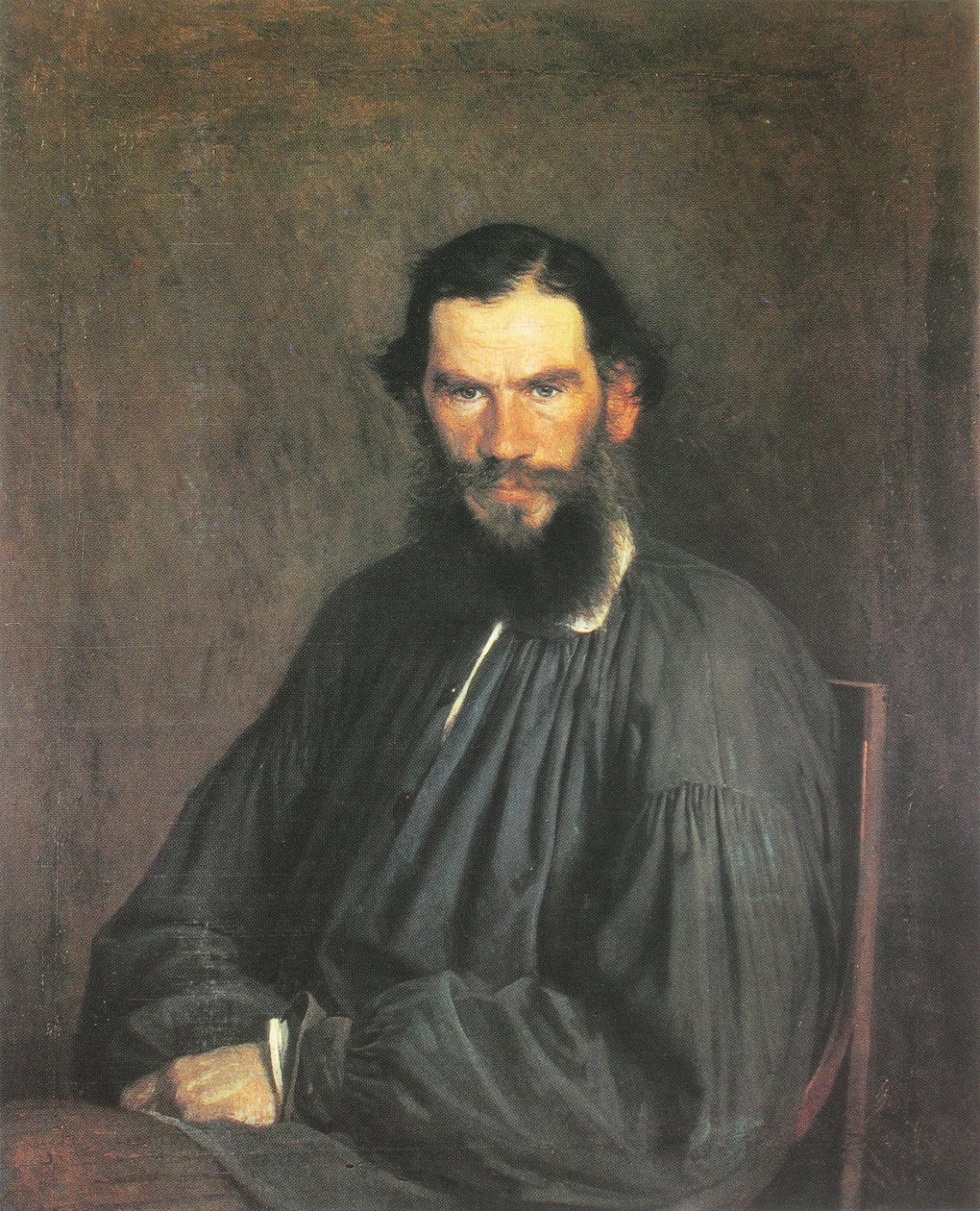 Portret Lwa Tołstoja autorstwa Ivan Nikolaevich Kramskoy