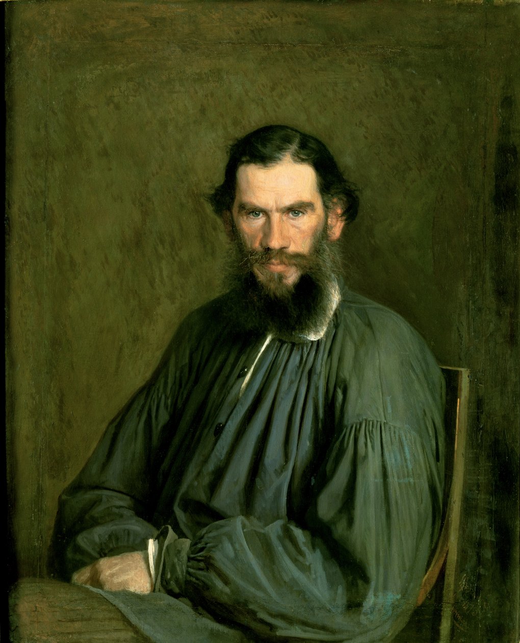 Portret hrabiego Lwa Nikołajewicza Tołstoja (1828-1910) 1873 autorstwa Ivan Nikolaevich Kramskoy