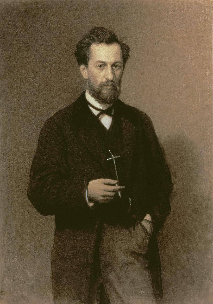 Portret Michaiła Konstantinowicza Klodta (1832-1902), 1871 autorstwa Ivan Nikolaevich Kramskoy