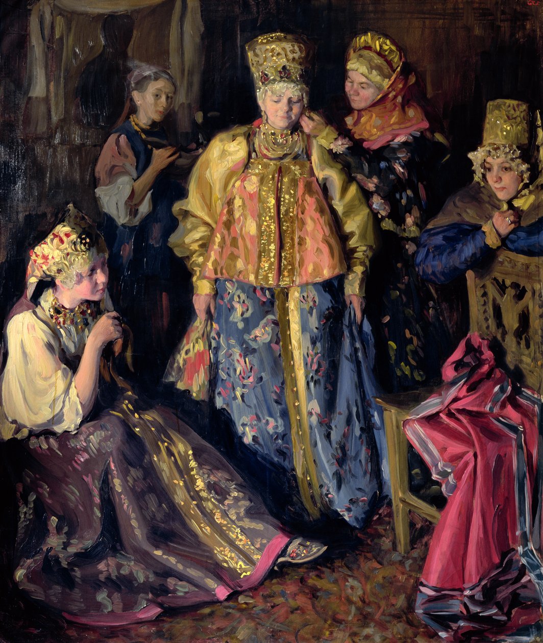 Suknia ślubna, 1911 autorstwa Ivan Semyonovich Kulikov