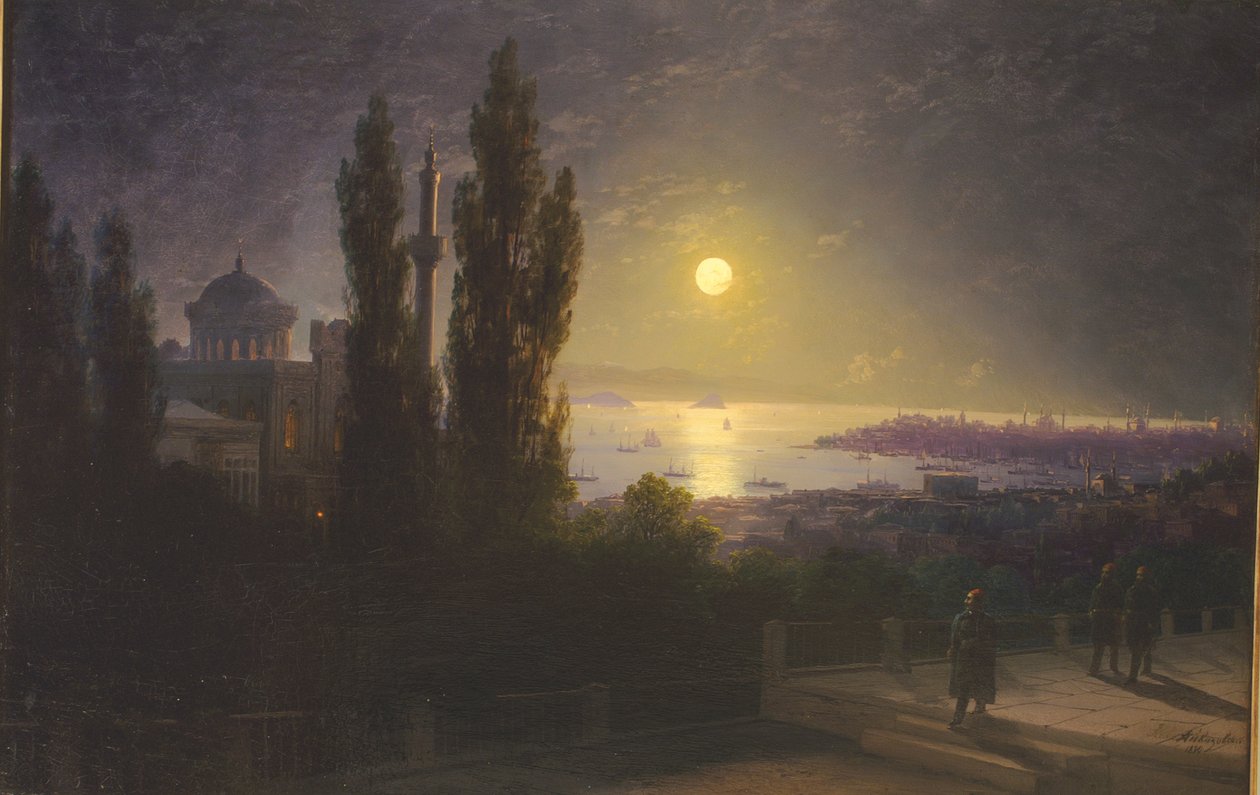 Estoński: "Cieśnina Bosfor nocą" autorstwa Ivan Aivazovsky