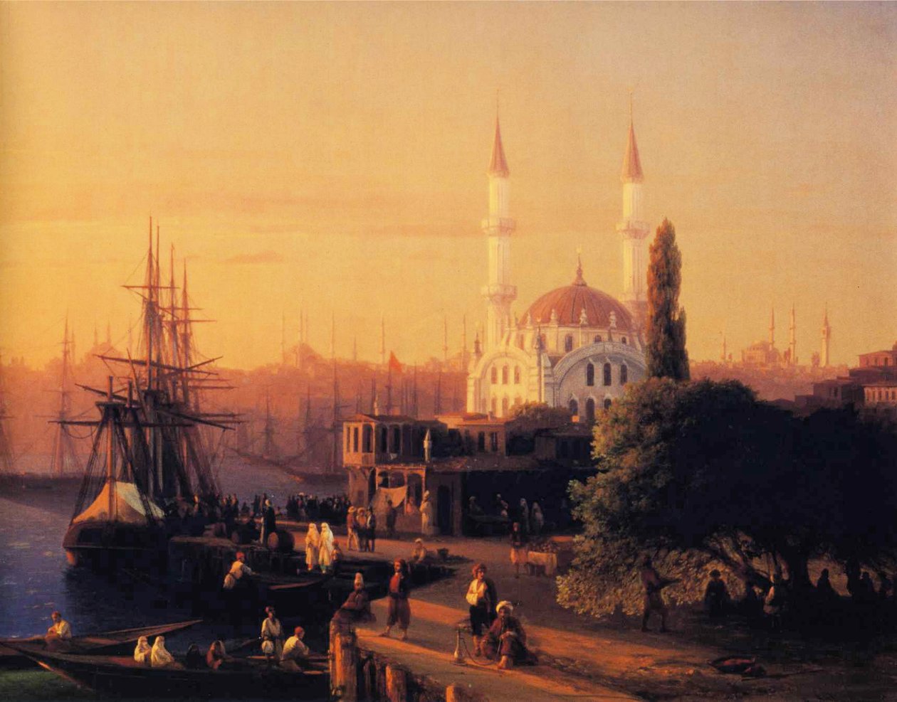 Panorama Konstantynopola (szczegół) autorstwa Ivan Aivazovsky