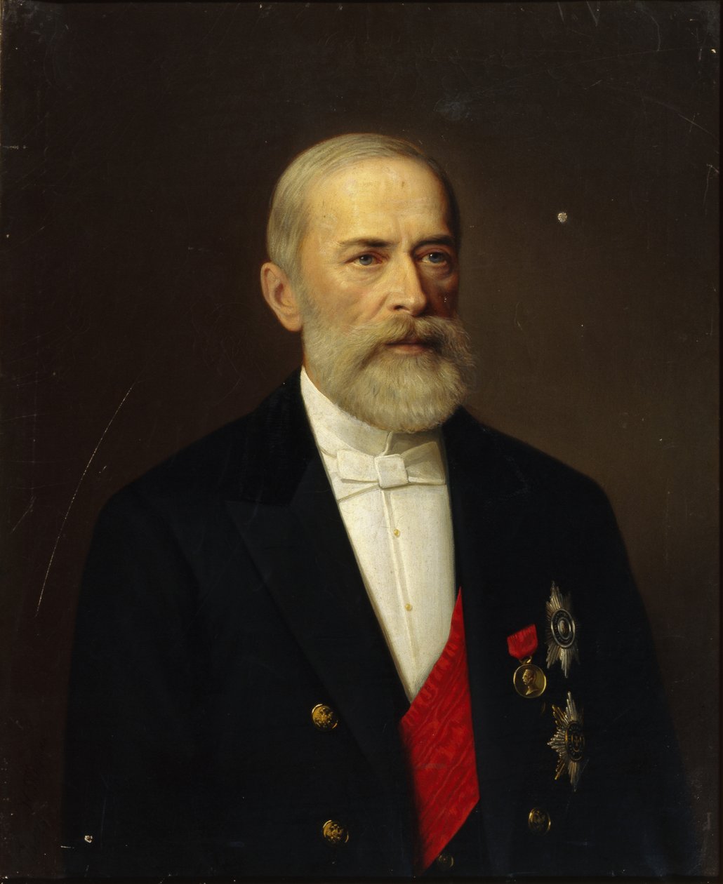 Portret Mikołaja Christianowicza Bunge 1823-1895, 1887 autorstwa Ivan Alexeevich Tyurin