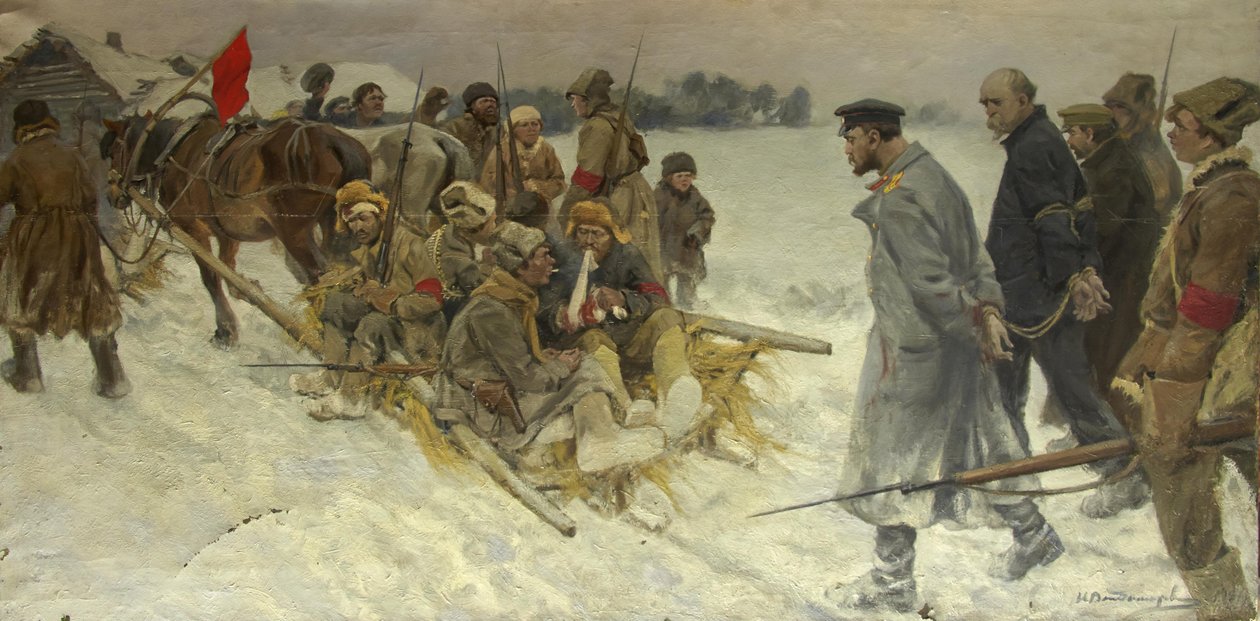 Schwytaj szpiegów Białej Gwardii, 1919. autorstwa Ivan Alexeyevich Vladimirov
