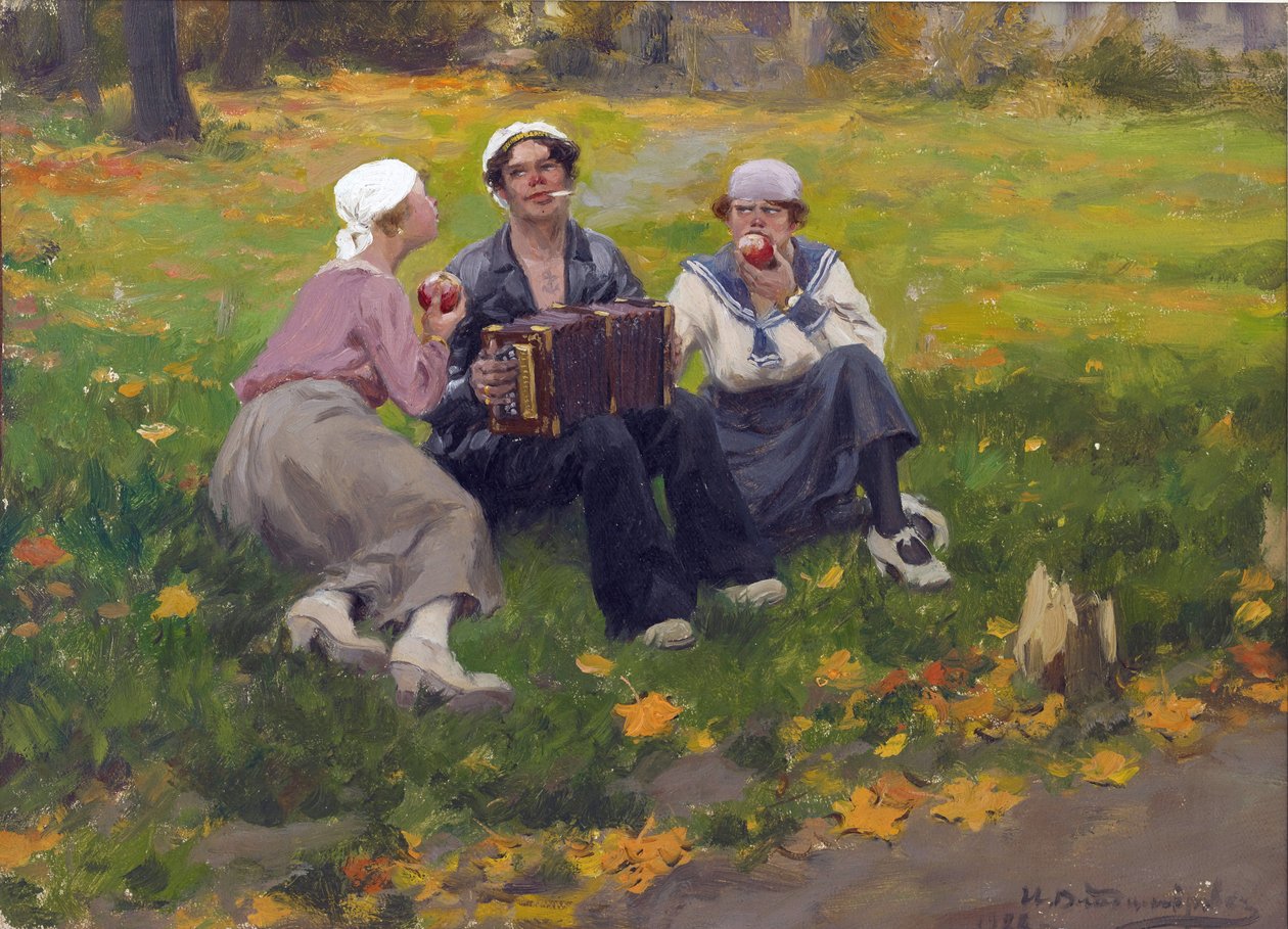 Grupa bolszewików autorstwa Ivan Alexeyevich Vladimirov