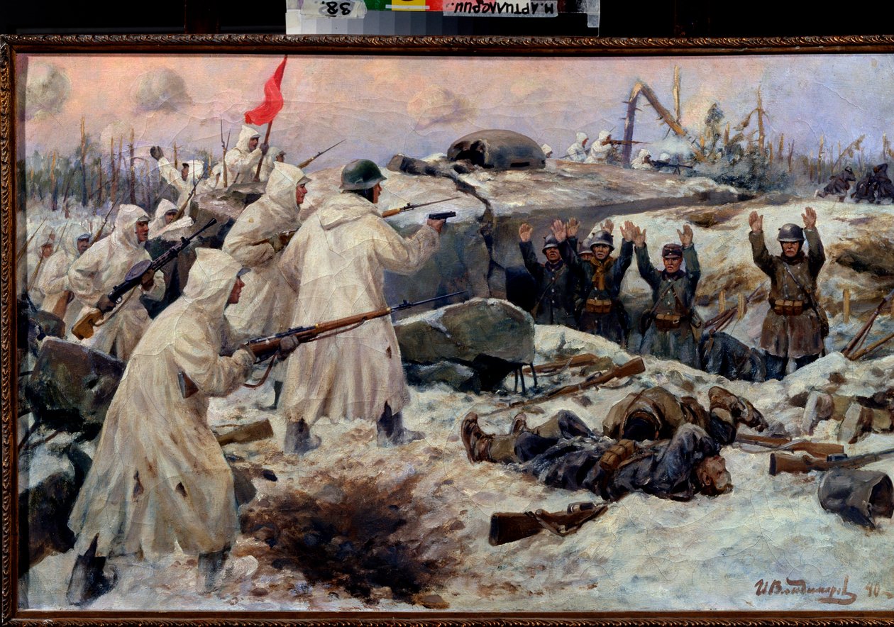 Kapitulacja żołnierzy fińskich w 1940 r autorstwa Ivan Alexeyevich Vladimirov