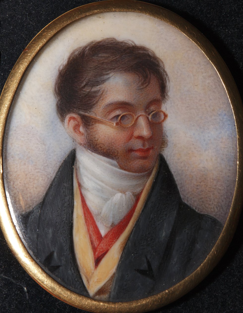 Portret hrabiego Karola Roberta Nesselrode (1780-1862) par. Winberga, Iwana Andriejewicza (?-1851). Akwarela, Gwasz na rogu, koniec lat 20. XIX wieku, Państwowe Muzeum A.S. Puszkin, Moskwa autorstwa Ivan Andreyevich Winberg