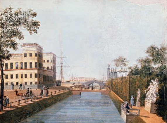 Widok na Sankt Petersburg, 1839 r. autorstwa Ivan Belonogov