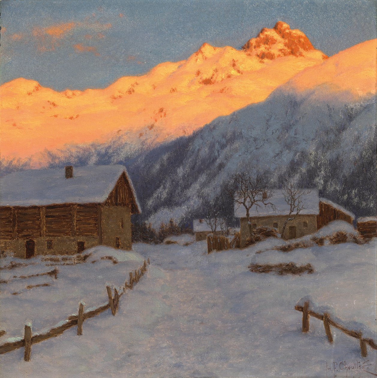 Wieczór na górze, Górna Sabaudia autorstwa Ivan Fedorovich Choultse