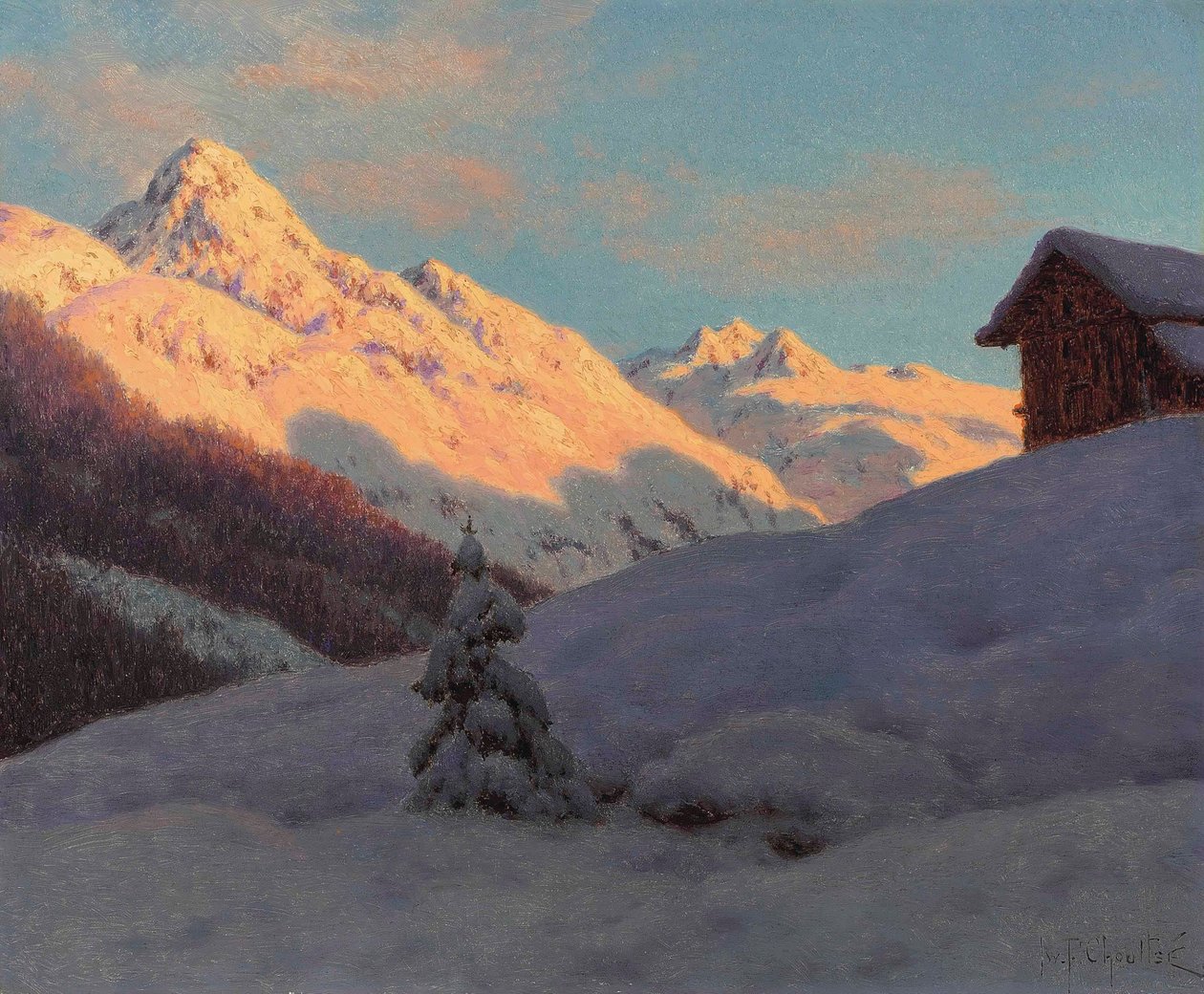 Szczyty w Engadynie autorstwa Ivan Fedorovich Choultse