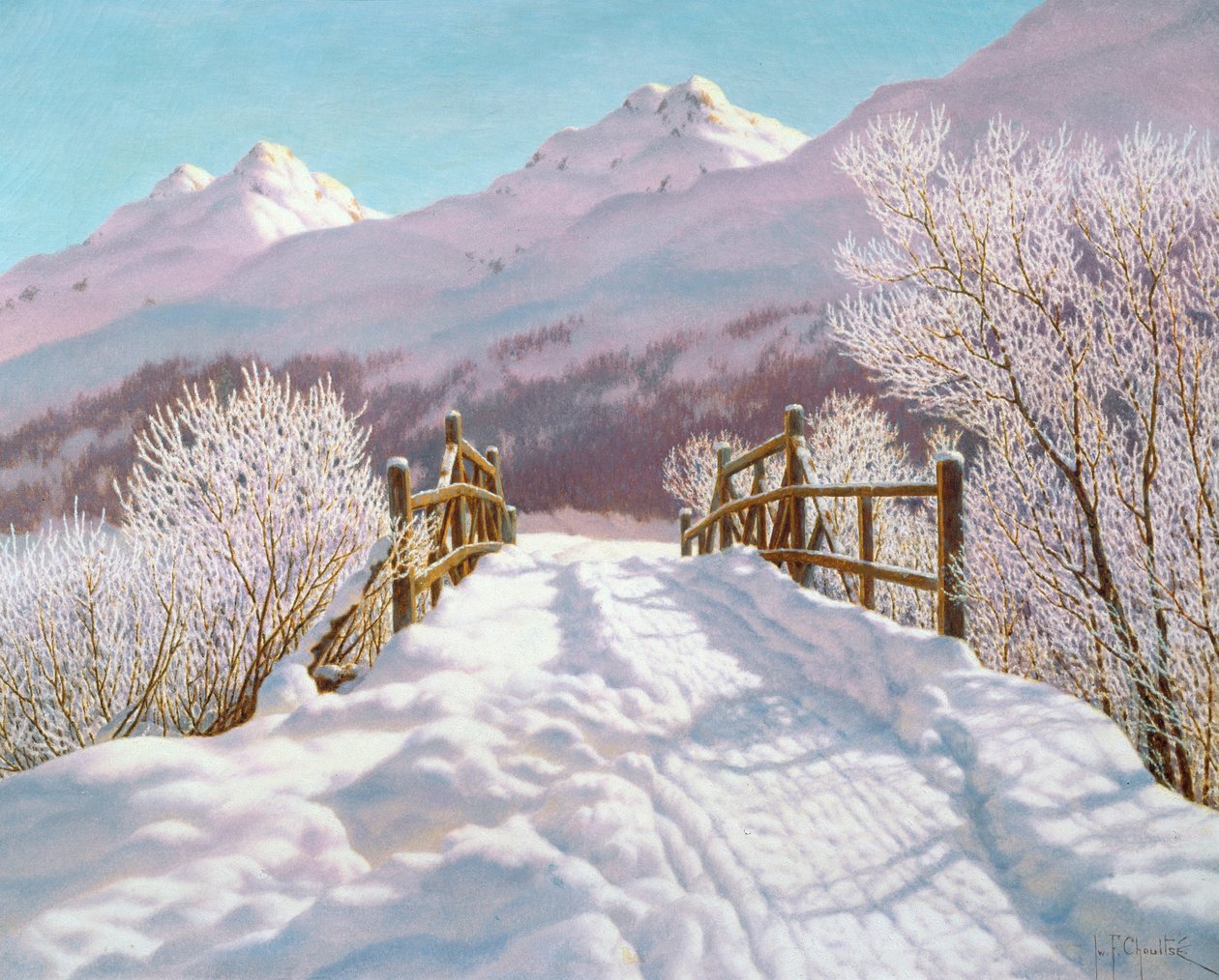 Srebrny Mróz, Engadyna, 1910 autorstwa Ivan Fedorovich Choultse