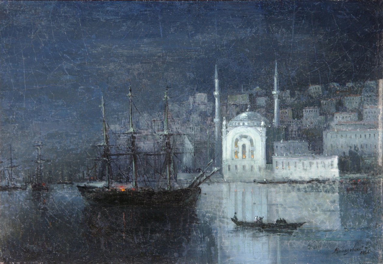 Konstantynopol nocą, 1886 autorstwa Ivan Konstantinovich Aivazovsky