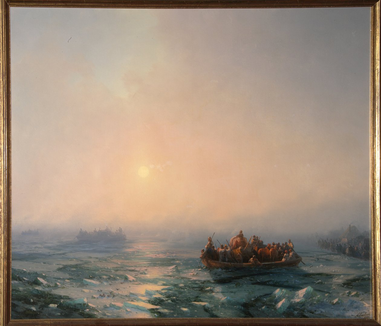 Lód dryfujący po Dnieprze, 1872 autorstwa Ivan Konstantinovich Aivazovsky