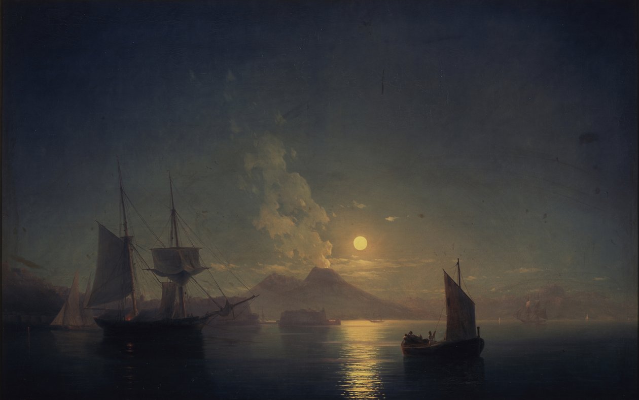 Neapol nocą, 1850 autorstwa Ivan Konstantinovich Aivazovsky