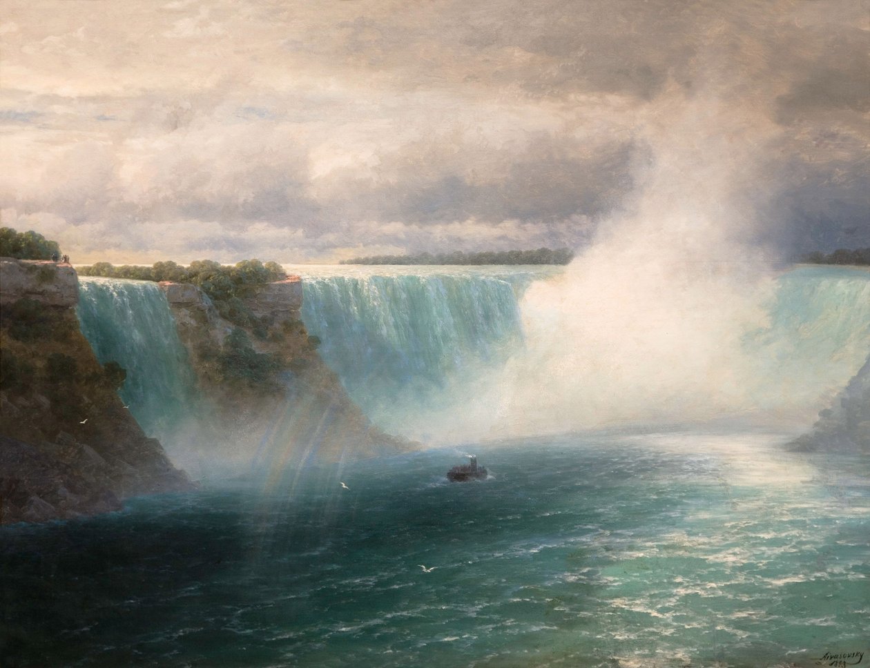 Wodospad Niagara par Aivazovsky, Iwan Konstantinowicz (1817-1900) autorstwa Ivan Konstantinovich Aivazovsky