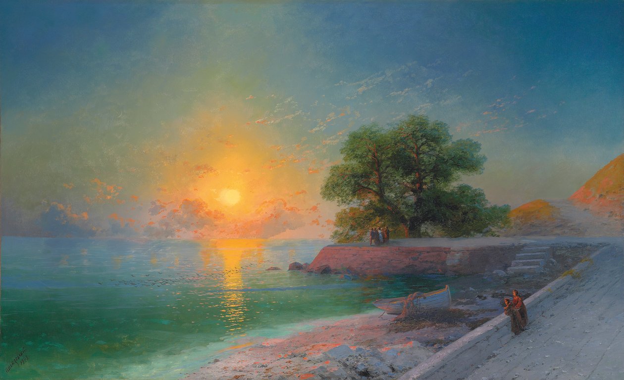 Promenada o zachodzie słońca, 1869 autorstwa Ivan Konstantinovich Aivazovsky