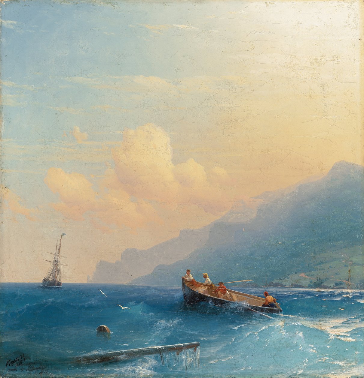 Poszukiwanie ocalałych, 1863 autorstwa Ivan Konstantinovich Aivazovsky