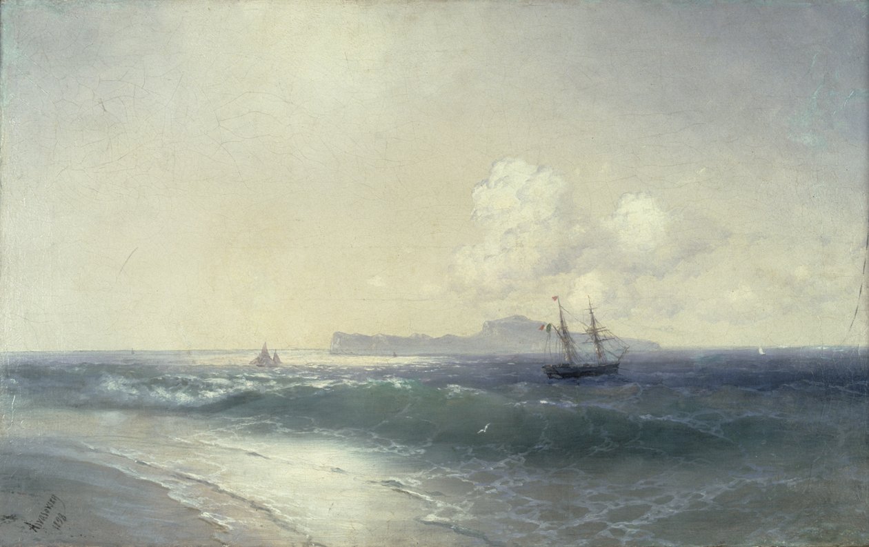Port w Tallinie, 1898 autorstwa Ivan Konstantinovich Aivazovsky