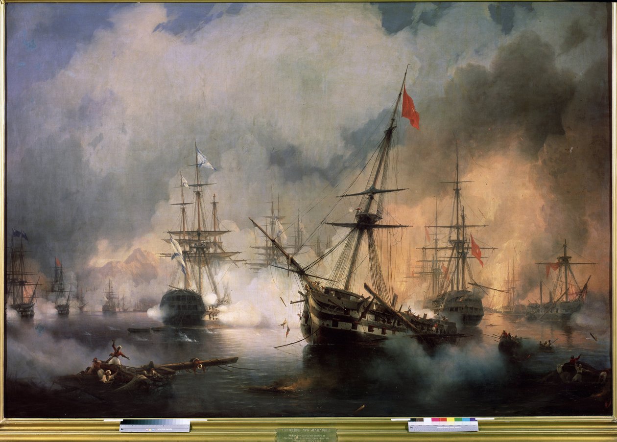Bitwa pod Navarino, 20 października 1827 r autorstwa Ivan Konstantinovich Aivazovsky