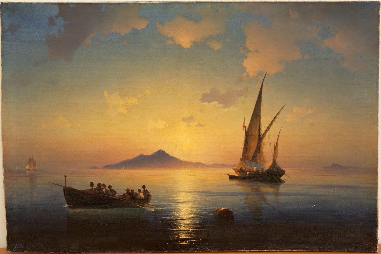 Zatoka Neapolitańska par Aivazovsky, Iwan Konstantinowicz (1817-1900) autorstwa Ivan Konstantinovich Aivazovsky