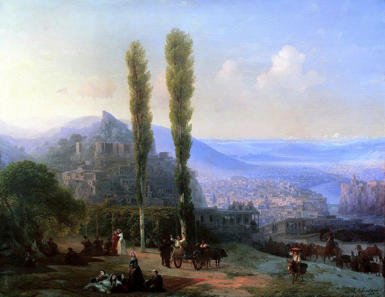 Widok Tyflisu”, 1869. autorstwa Ivan Konstantinovich Aivazovsky