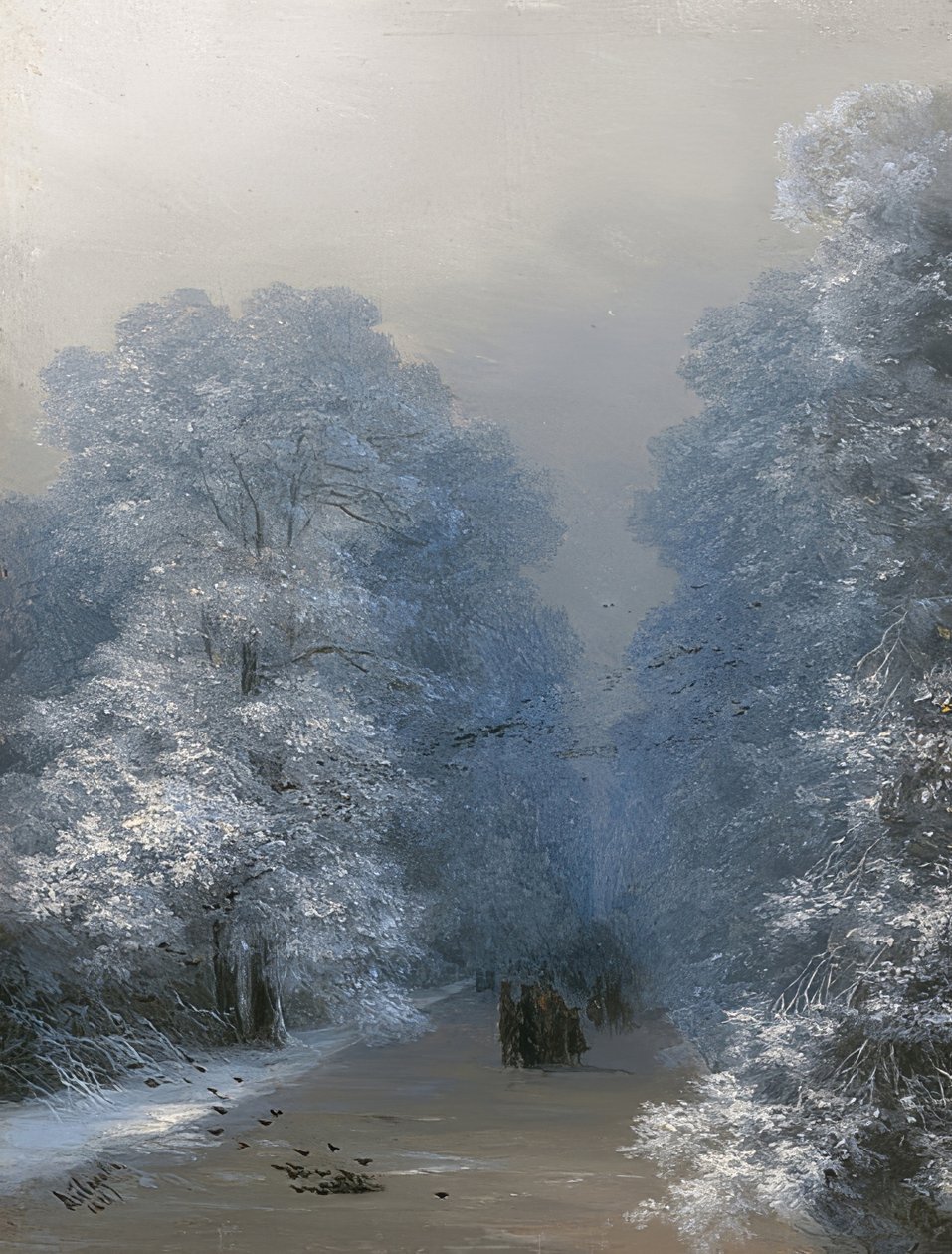 Zimowy krajobraz. 1876 autorstwa Ivan Konstantinovich Aivazovsky