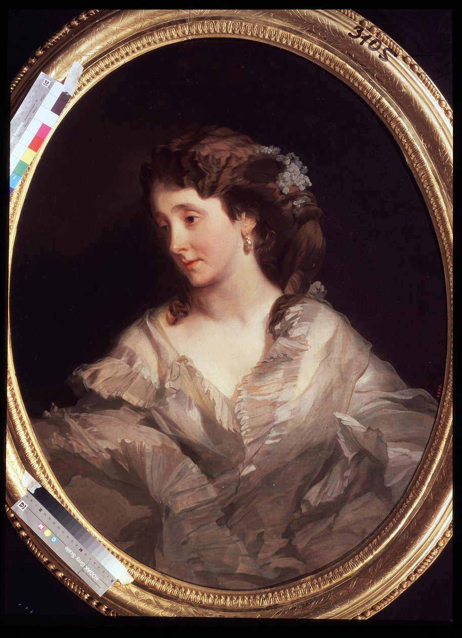 Portret Aleksandry Czelischowej. (Portret A. Chelischevy). Obraz Ivana Kosmicha Makarova (1822-1897), olej na płótnie, ok. 1860 r. Sztuka rosyjska, portret z XIX wieku. Państwowa Galeria Tretiakowska, Moskwa. autorstwa Ivan Kosmich Makarov