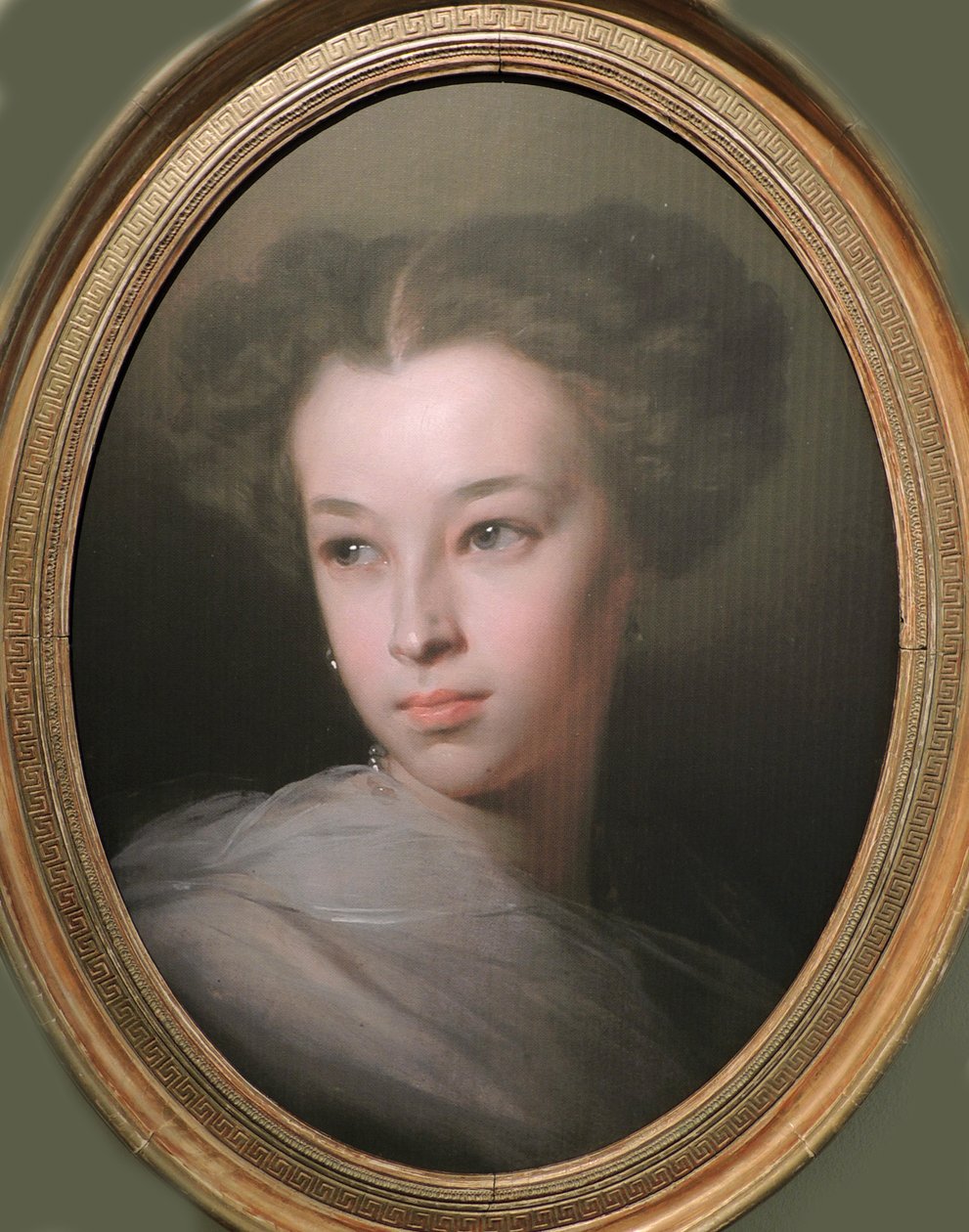 Portret Natalii Aleksandrownej Puszkiny, hrabiny Merenberg 1836-1913, córki poety, 1849 autorstwa Ivan Kosmich Makarov