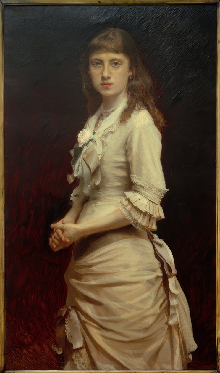 Portret Sofji Kramskiej, córki malarza autorstwa Ivan Nikolaevich Kramskoy