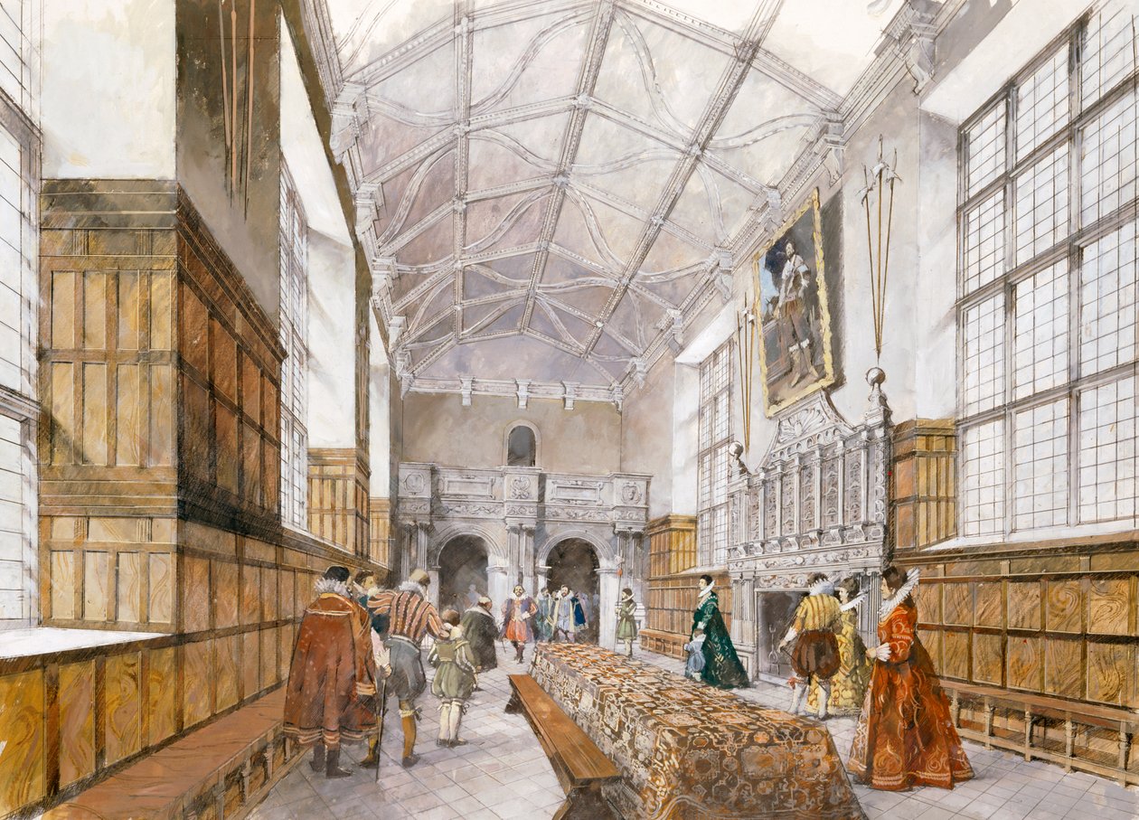Kirby Hall, początek XVII wieku, ok. 1990-2010 autorstwa Ivan Lapper