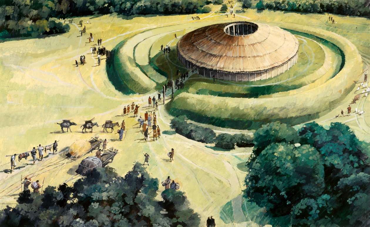 Neolityczny rytualny henge Knowlton, c1990-2010 autorstwa Ivan Lapper