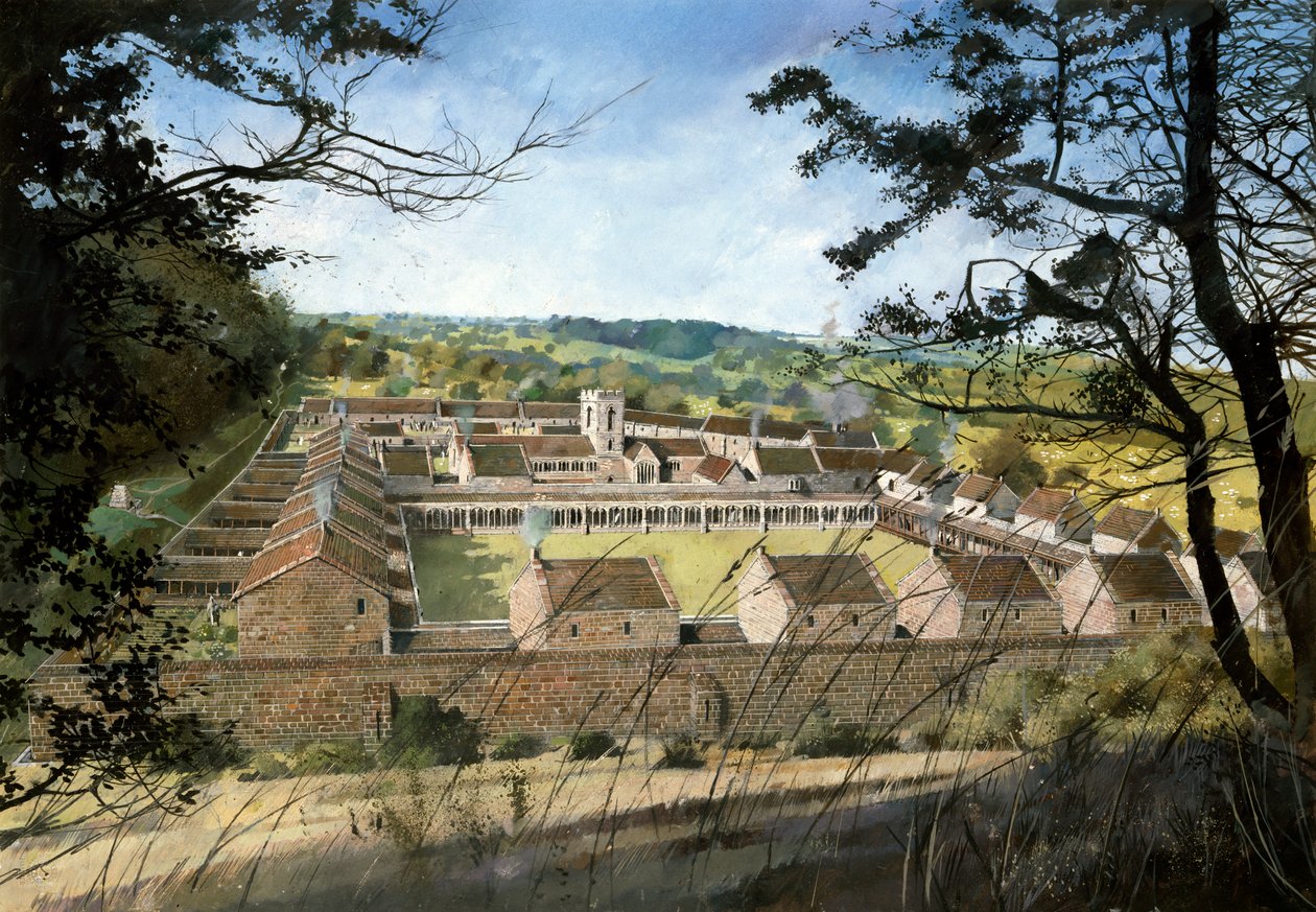 Mount Grace Priory, ok. XVI w., ok. 1990-2010 autorstwa Ivan Lapper