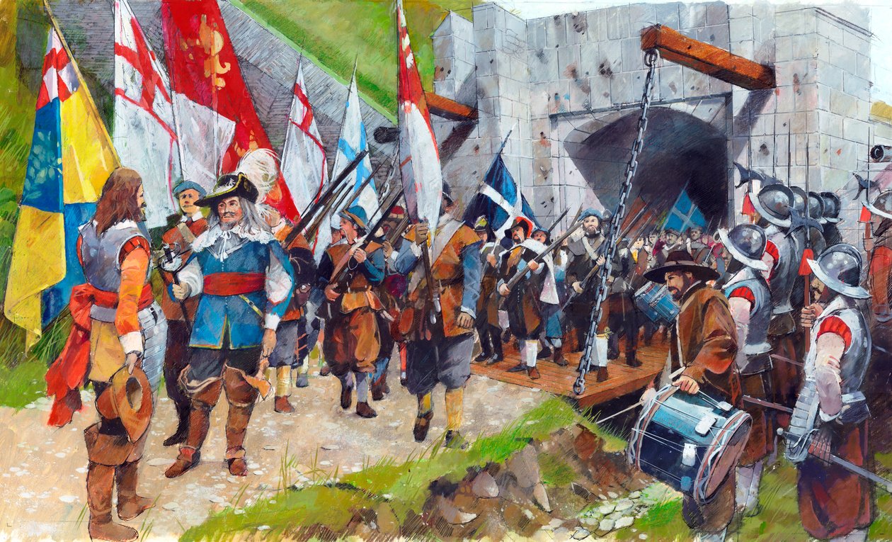 Zamek Pendennis, Kornwalia. 17 sierpnia 1646, c1990-2010 autorstwa Ivan Lapper