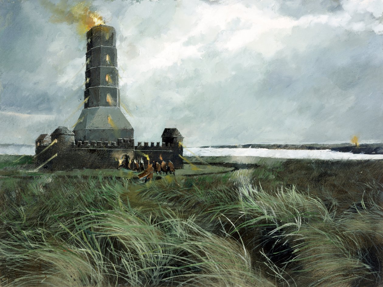 Rzymska stacja sygnalizacyjna, Scarborough, IV wiek, ok. 1990-2010 autorstwa Ivan Lapper