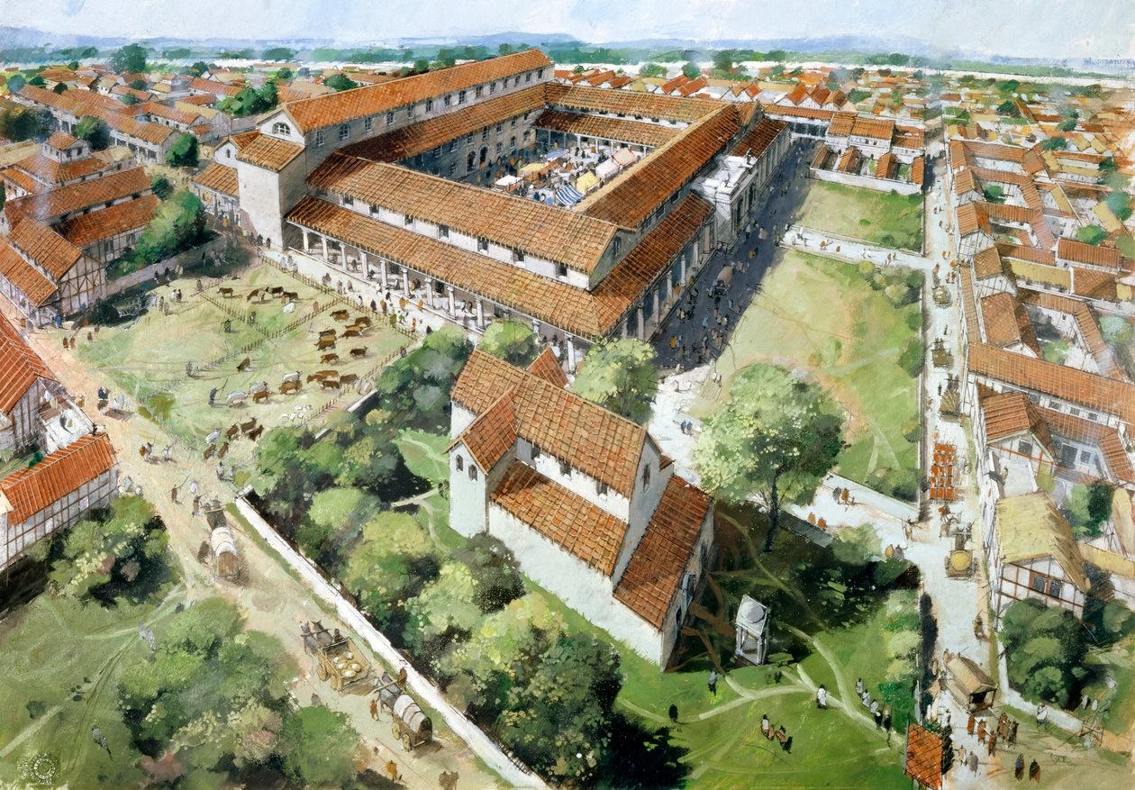 Silchester Roman City, III wiek, 1990-2010 autorstwa Ivan Lapper
