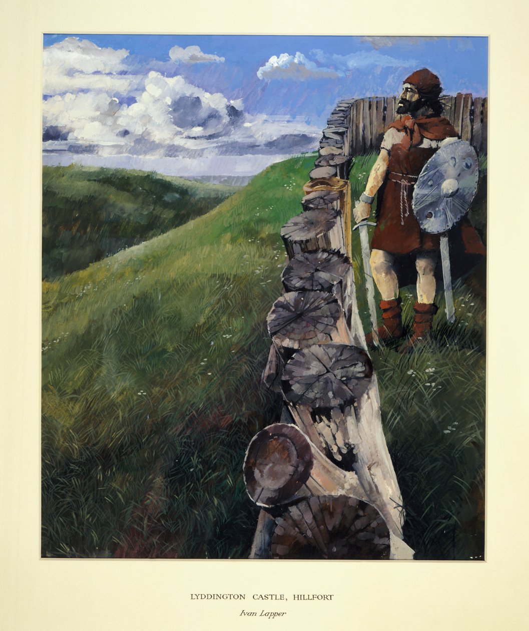 Żołnierz w zamku Lyddington Hillfort, Leicestershire, 1994 autorstwa Ivan Lapper