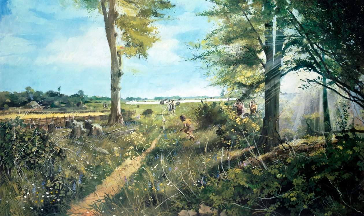 Krajobraz Stonehenge, c3000BC, c1990-2010 autorstwa Ivan Lapper