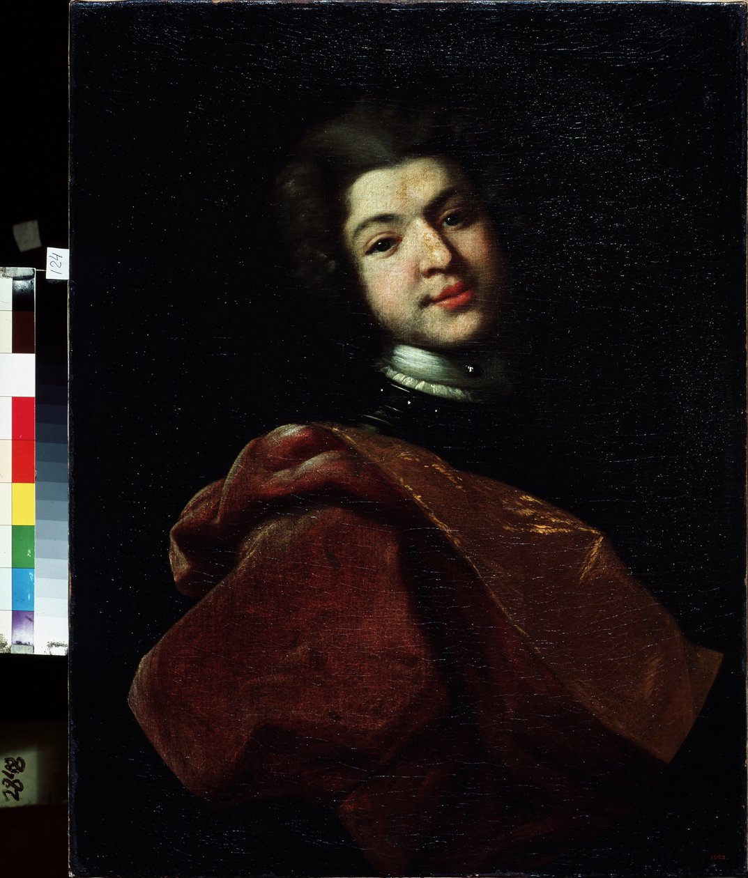 Portret barona Siergieja Stroganowa (1707-1756) (Portret barona Siergieja Stroganowa). Obraz Ivan Nikitich Nikitin (Nikitine) (ok. 1680-po 1742), olej na płótnie autorstwa Ivan Nikitich Nikitin