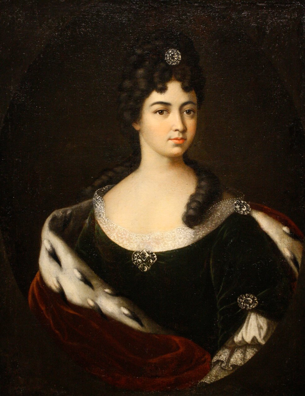 Portret hrabiny Smaragdy Marii Cantemir, koniec lat 1710-początek lat 20. XVIII wieku. autorstwa Ivan Nikitich Nikitin