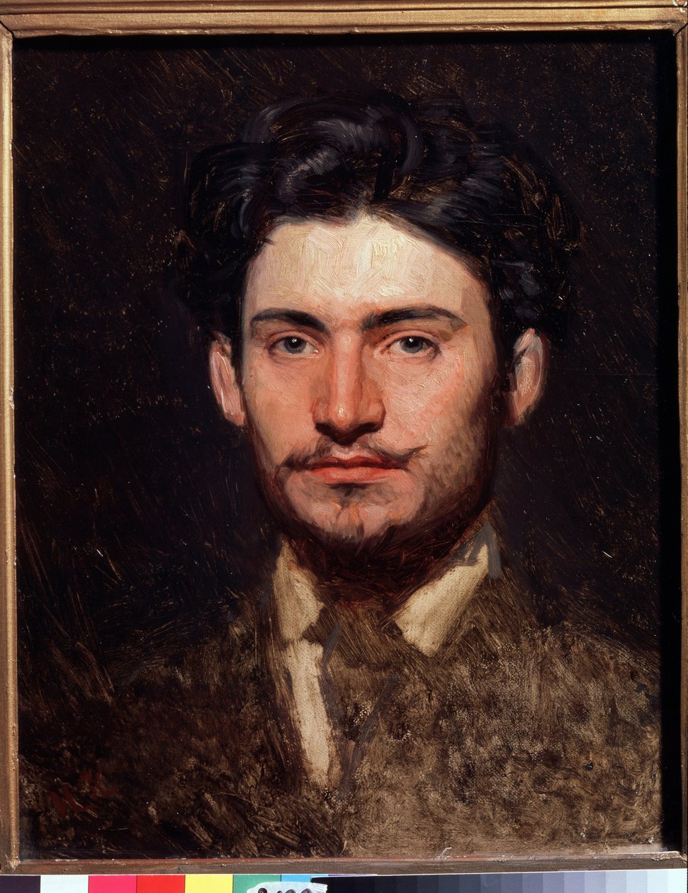 Portret artysty Fiodora Wasiljewa (Fiodor Aleksandrowicz, Fiodor Aleksandrowicz Wasiliew (1850-1873) (Portret artysty F. Wasiljewa). Obraz Iwana Nikołajewicza Kramskoja (1837-1887), olej na płótnie, ok. 1871. Sztuka rosyjska, XIX w. portret wieku. autorstwa Ivan Nikolaevich Kramskoy