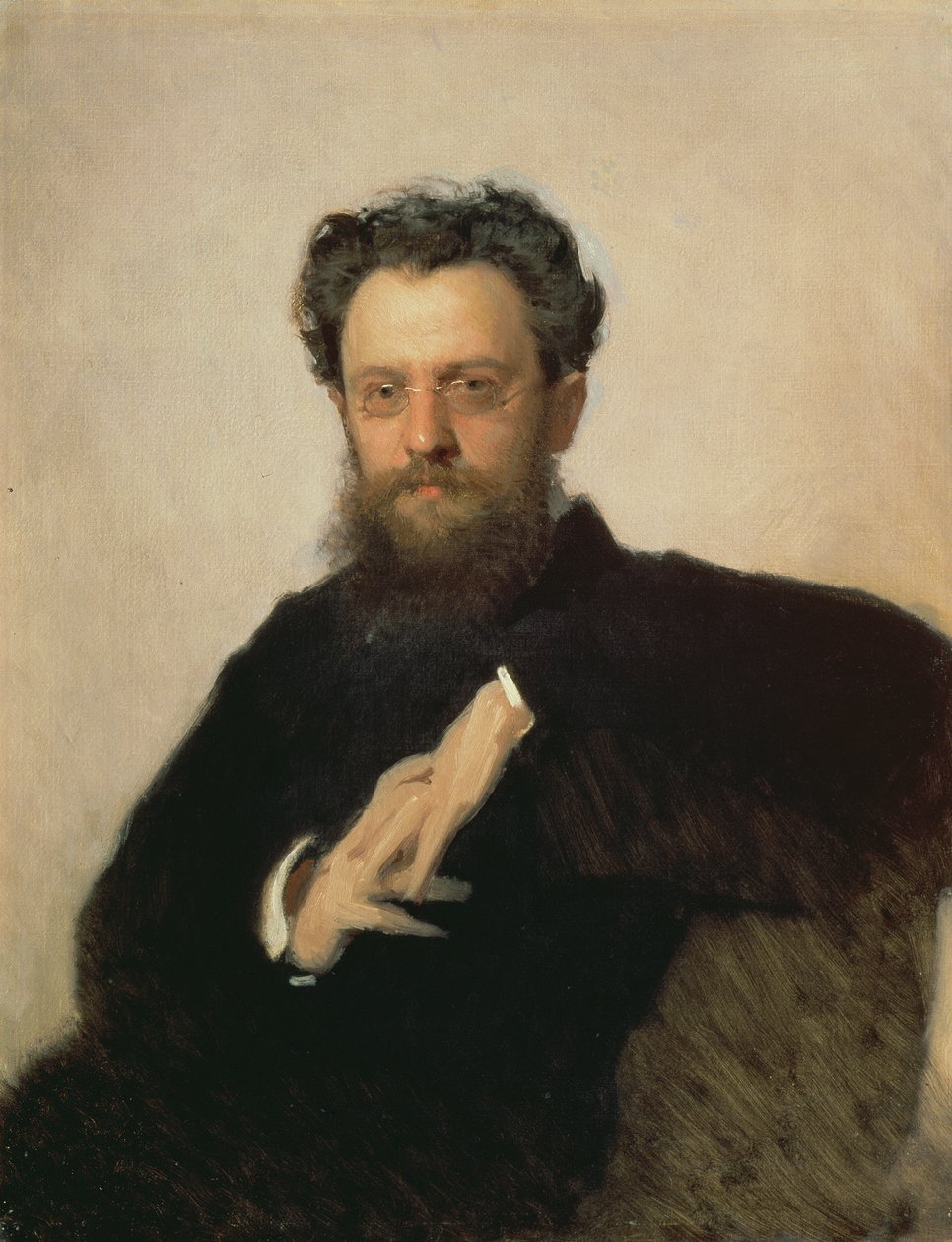 Portret profesora A. Prachova (1846-1916), 1879 autorstwa Ivan Nikolaevich Kramskoy