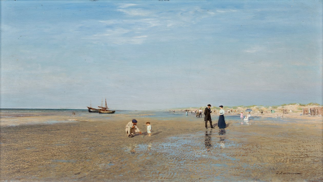 Na plaży; Na plaży autorstwa Ivan Pavlovich Pokhitonov