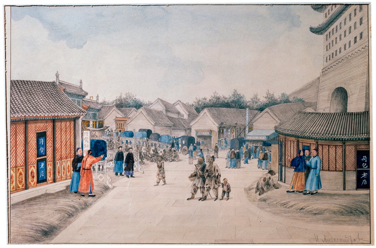 „Szkice chińskie, most Tsyan Minh”, c1804-c1806 autorstwa Ivan Petrovich Alexandrov