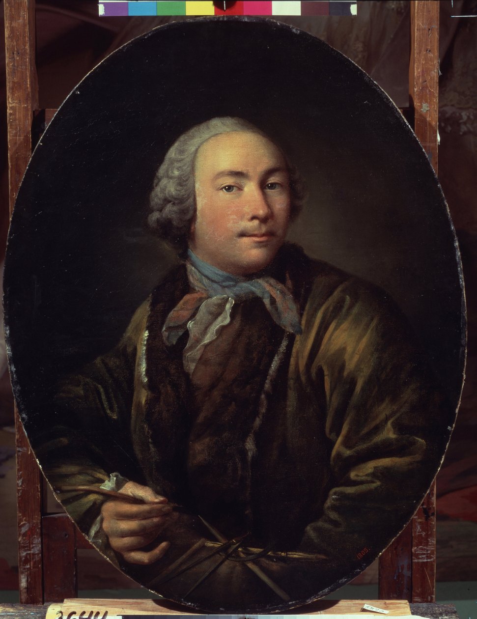 Autoportret. Obraz Iwana Pietrowicza Argunowa (Argunow) (1729-1802). Olej na płótnie, 58,7 x 47,4 cm. Sztuka rosyjska, portret z XVIII wieku. Państwowa Galeria Tretiakowska, Moskwa. autorstwa Ivan Petrovich Argunov