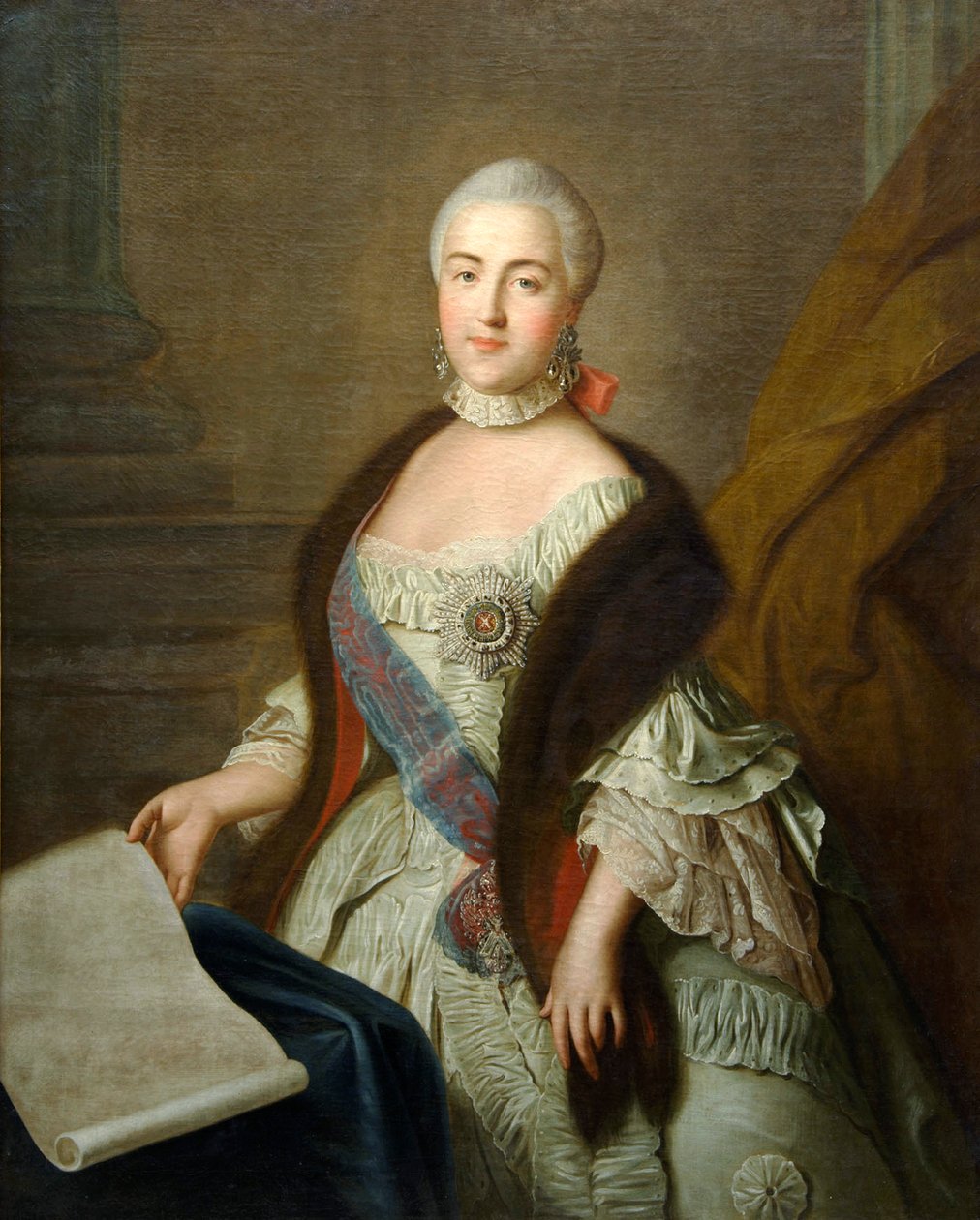 Katarzyna II jako wielka księżna Jekaterina Aleksiejewna”, 1762. autorstwa Ivan Petrovich Argunov